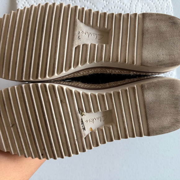 Clarks Black Suede Slip-Ons - Picture 5 of 5